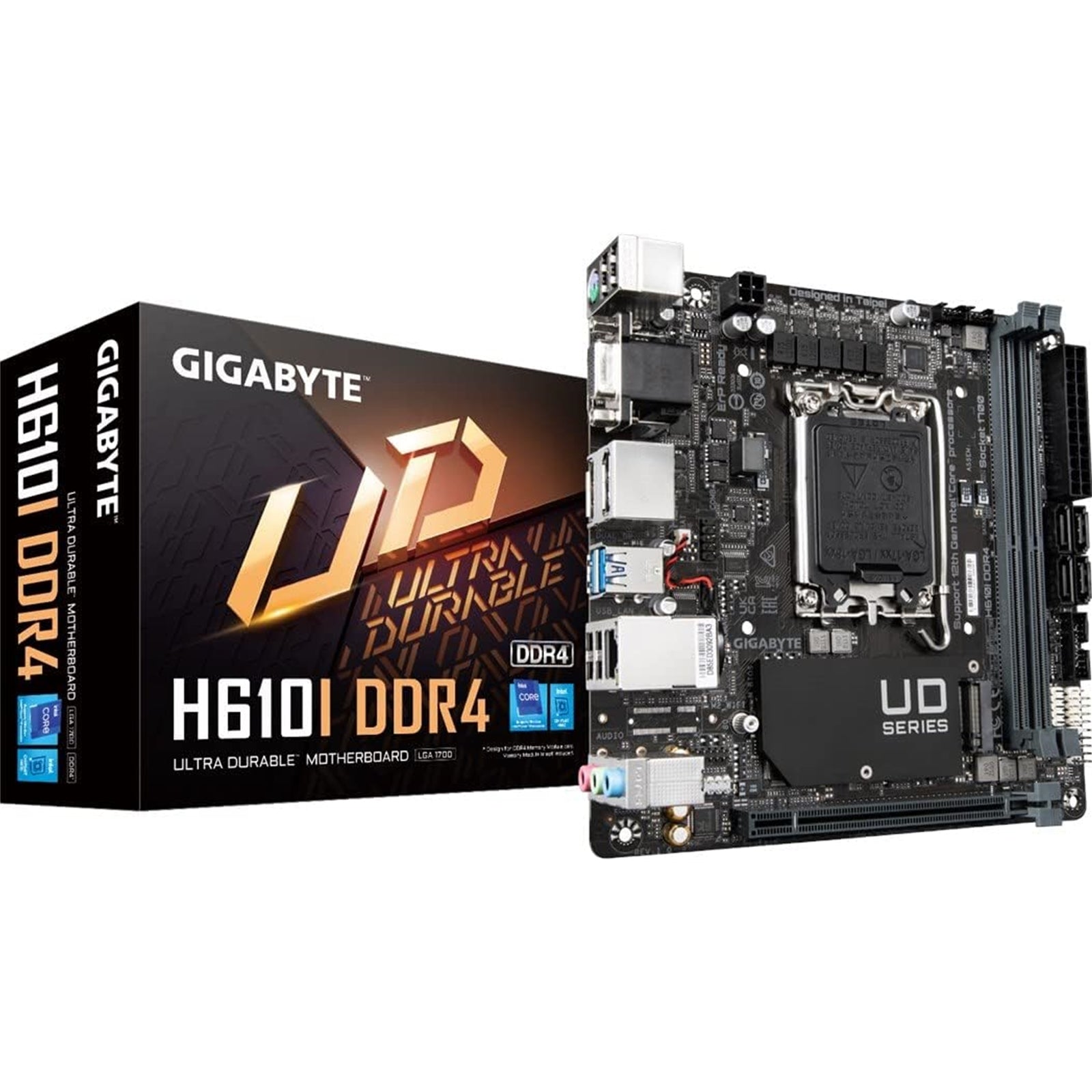 Gigabyte H610I DDR4 Mini-ITX LGA1700 Motherboard - DrMOS VRM Gigabyte H610I DDR4 Mini-ITX LGA1700 Motherboard - DrMOS VRM